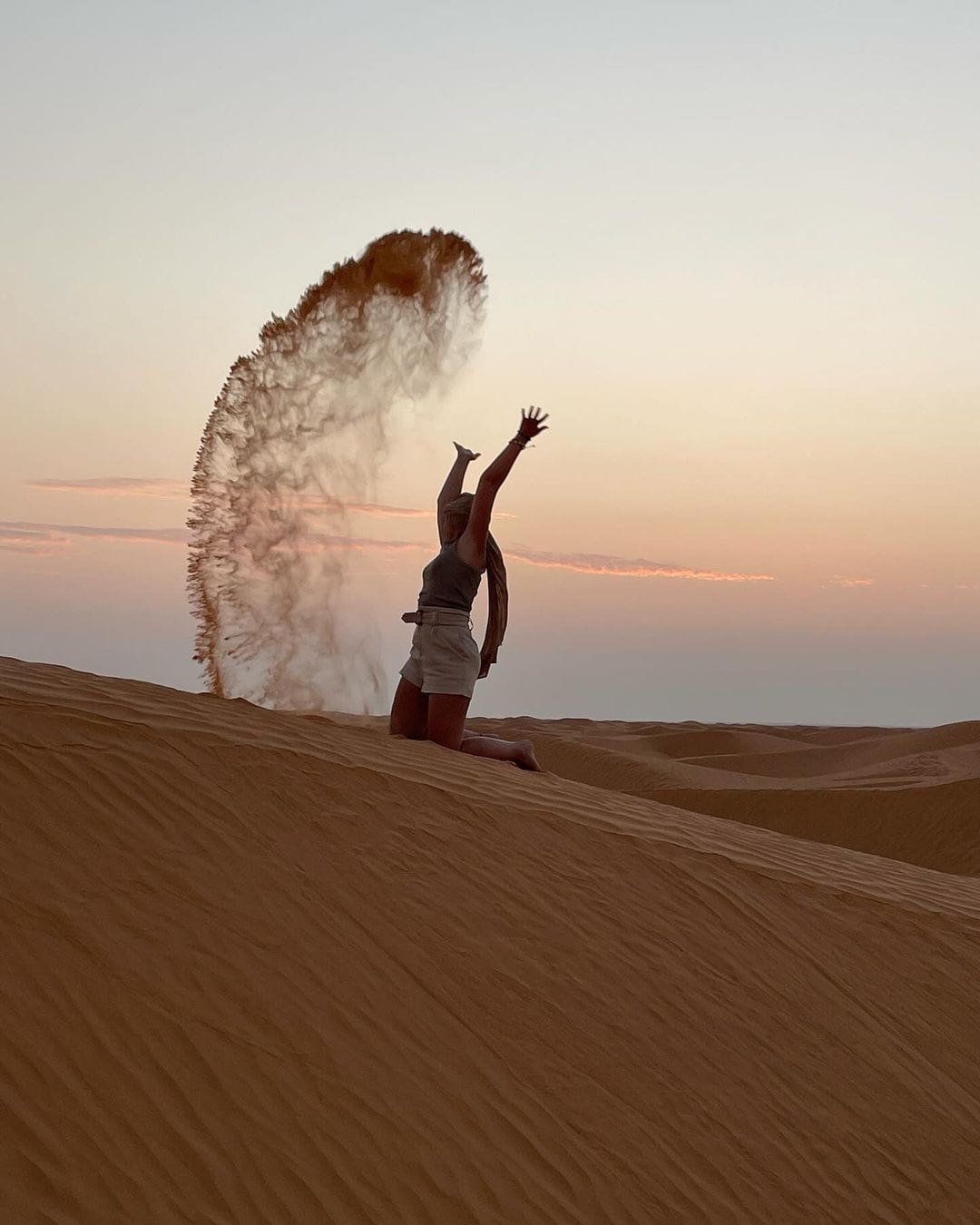 Desert adventure with stunning sand formations