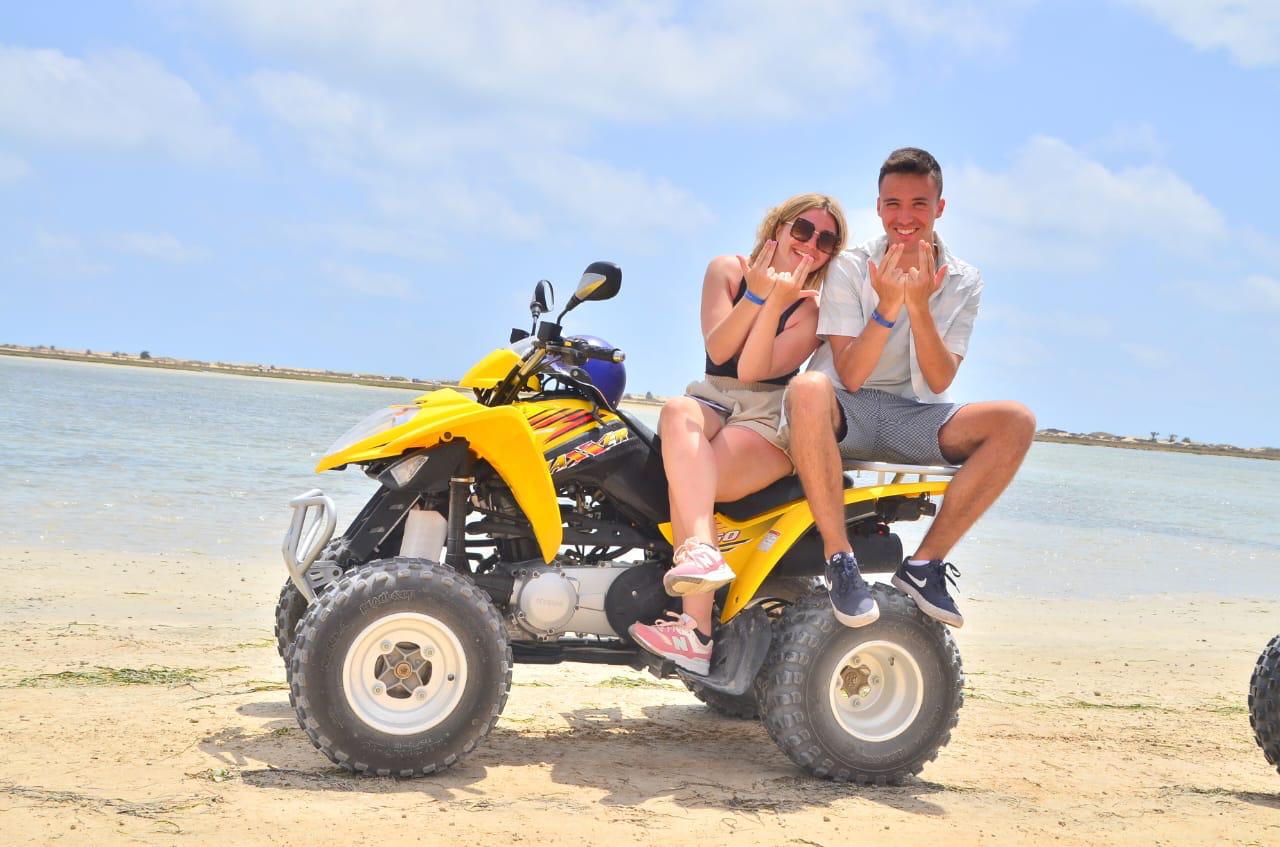 Scenic beach trails on quad bikes